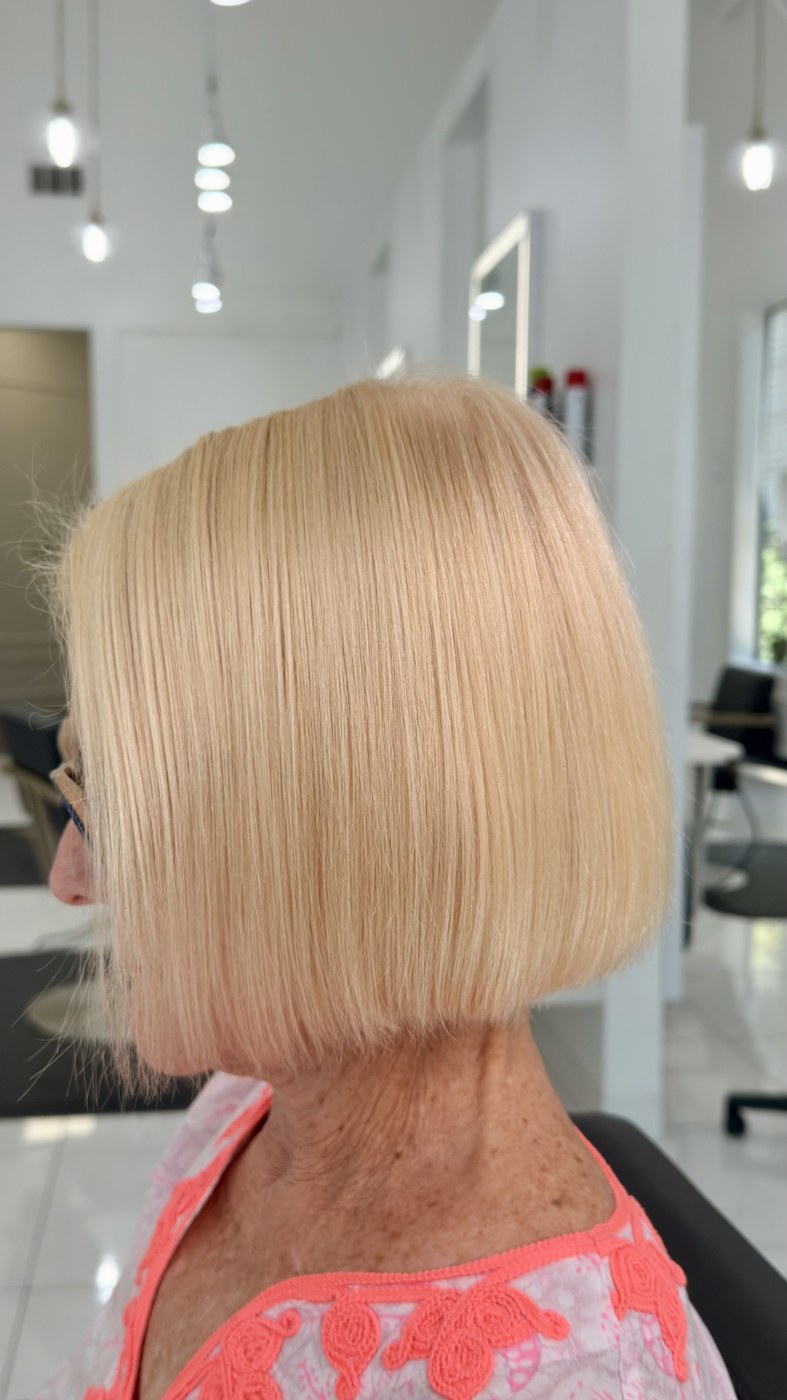 Recent highlight work — blonde bob